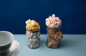 thumbnai do curso  Presentes com biscuit: pote para doces